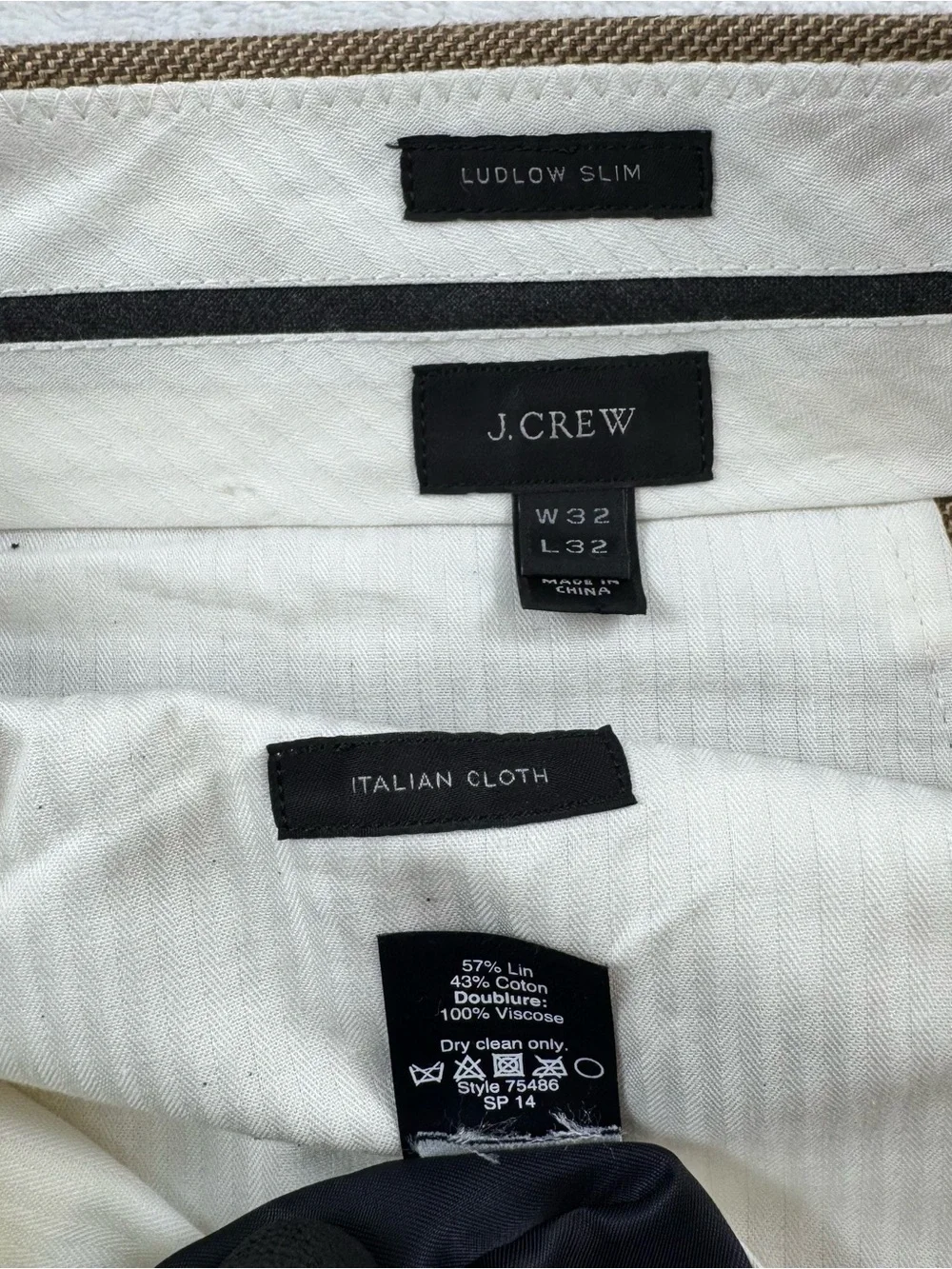 J. Crew tailored chinos